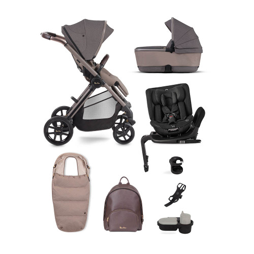 Silver Cross Reef Pram with Ultimate Pack & Motion All Size 360 - Earth