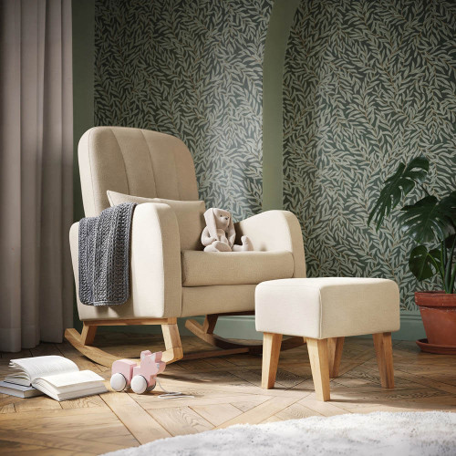 Silver Cross Carmel Nursing Chair - Almond/Cream