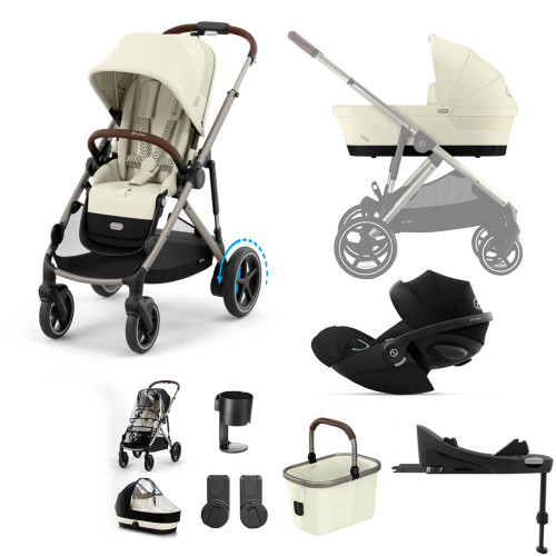 Cybex e-Gazelle S Taupe Luxury Cloud G Bundle - Seashell Beige