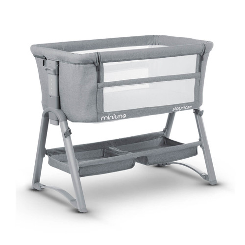 Miniuno StayClose Co-Sleeper Crib - Grey
