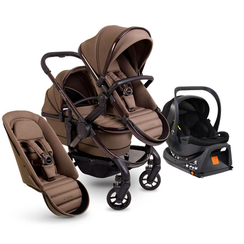 iCandy Peach 7 Double + Cocoon i-Size & Base - Coco