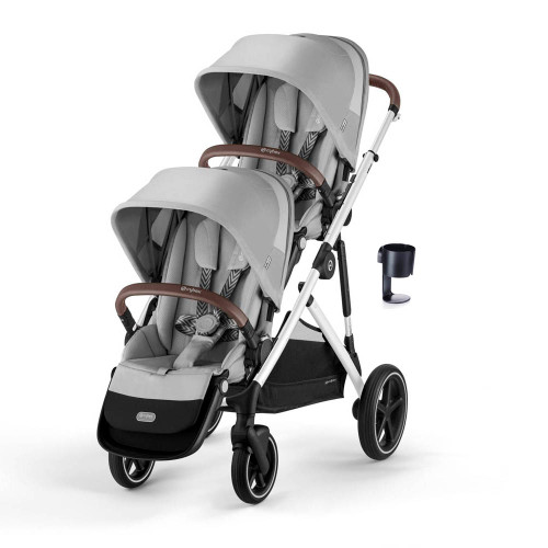Cybex Gazelle S Silver Double - Stone Grey