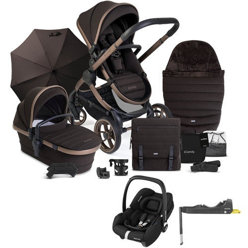 iCandy Peach 7 + Cabriofix i-Size & Base Bundle - Pecan