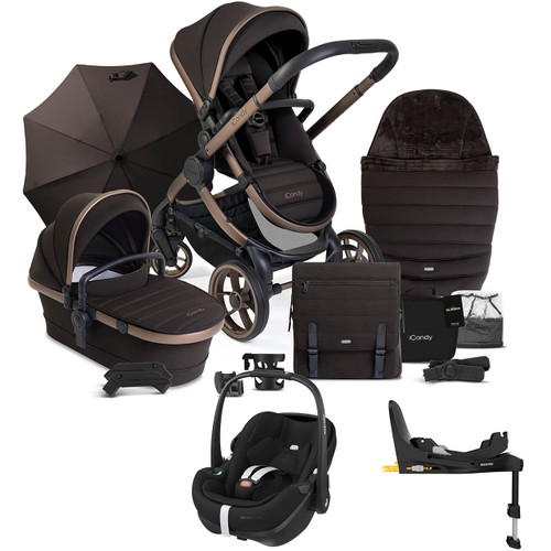 iCandy Peach 7 + Pebble 360 Pro & Base Bundle - Pecan