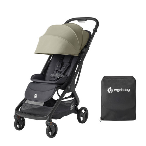 Ergobaby Metro 3 Compact Stroller + FREE Carry Bag - Soft Olive