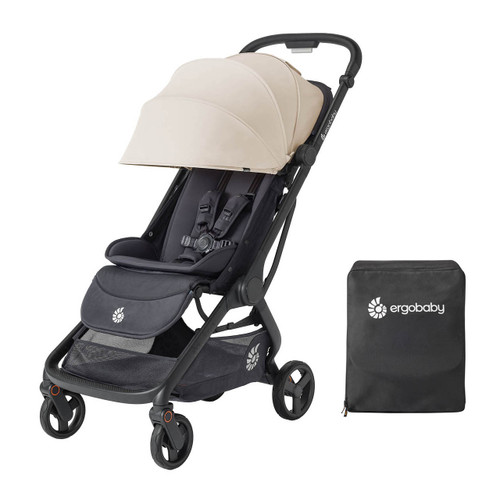 Ergobaby Metro 3 Compact Stroller + FREE Carry Bag - Natural Beige