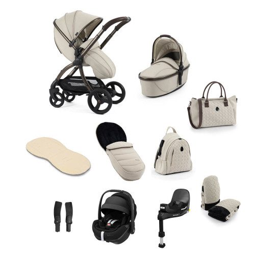 egg® 3 Luxury Pebble 360 Pro2 i-Size Bundle - Cashmere