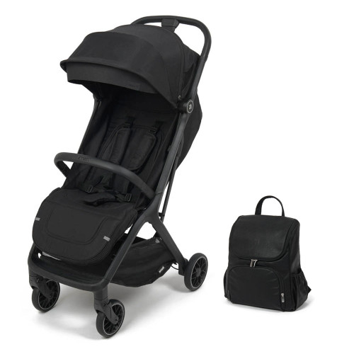 Amaati Perla Compact Fold Travel Stroller inc. FREE Backpack - Black