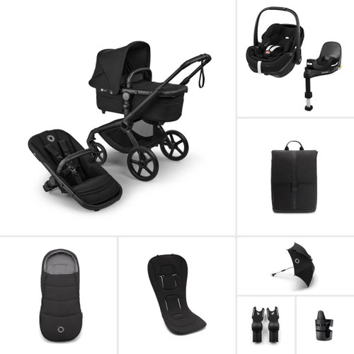 Bugaboo Fox 5 Renew Pebble 360 Pro Ultimate Bundle - Heritage Black