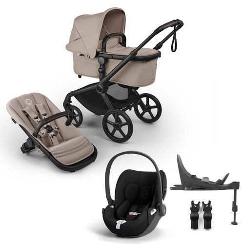 Bugaboo Fox 5 Renew All Terrain Pushchair + Cloud T & Base - Desert Taupe Melange