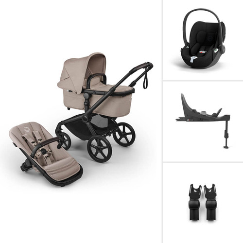 Bugaboo Fox 5 Renew All Terrain Pushchair + Cloud T & Base - Desert Taupe Melange