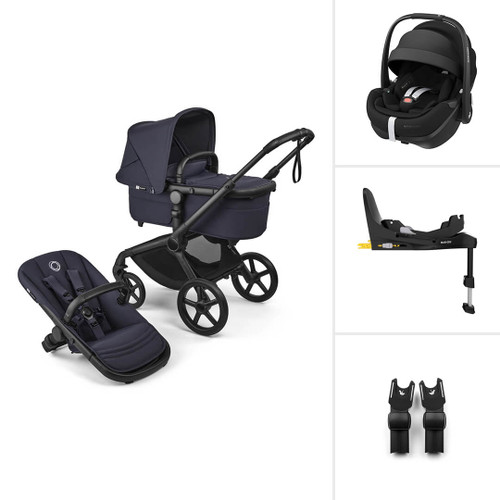 Bugaboo Fox 5 Renew All Terrain Pushchair + Pebble 360 Pro & Base - Deep Indigo