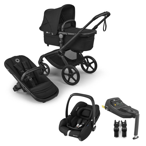 Bugaboo Fox 5 Renew All Terrain Pushchair + Cabriofix i-Size & Base - Heritage Black