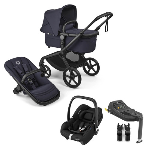 Bugaboo Fox 5 Renew All Terrain Pushchair + Cabriofix i-Size & Base - Deep Indigo