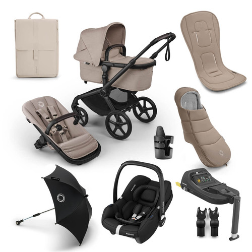 Bugaboo Fox 5 Renew Cabriofix i-Size Ultimate Bundle - Desert Taupe Melange