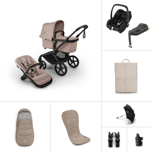 Bugaboo Fox 5 Renew Cabriofix i-Size Ultimate Bundle - Desert Taupe Melange