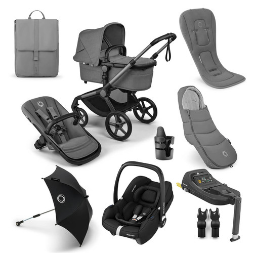 Bugaboo Fox 5 Renew Cabriofix i-Size Ultimate Bundle - Moon Grey