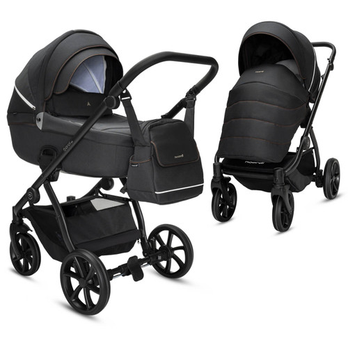 Noordi Fjordi V2 2-in-1 Pram - Voyager Black