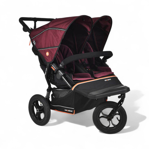 Out N About Nipper Double V6 Pushchair - Brambleberry Red