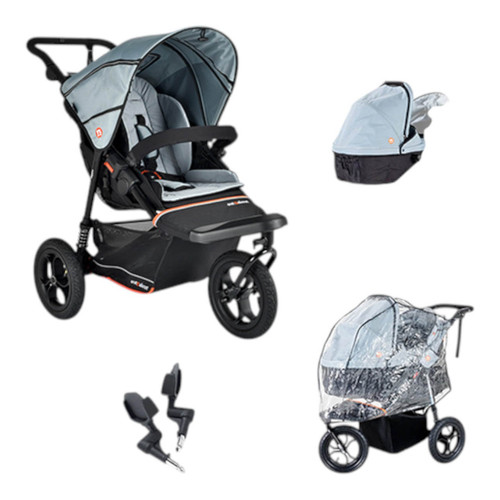 Out N About Nipper V6 Newborn Bundle - Rocksalt Grey