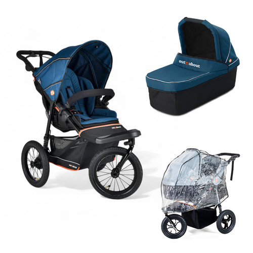 Out N About Nipper V6 Plus Newborn Bundle - Highland Blue