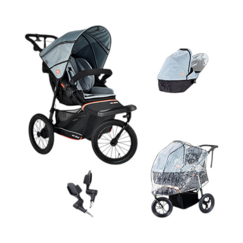 Out N About Nipper V6 Plus Newborn Bundle - Rocksalt Grey