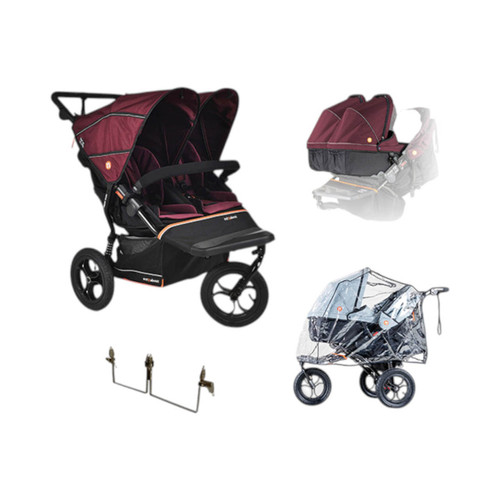 Out N About Nipper Double V6 Twin Bundle - Brambleberry Red