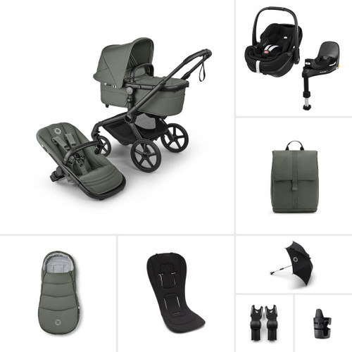 Bugaboo Fox 5 Renew Pebble 360 Pro2 Ultimate Bundle - Forest Green