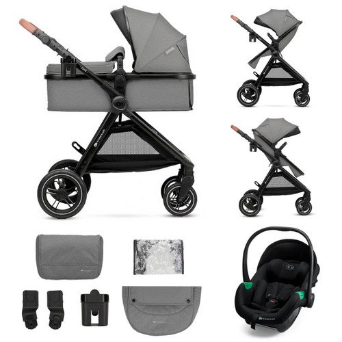 Kinderkraft Esme Pro 3-in-1 Travel System - Moonlight Grey