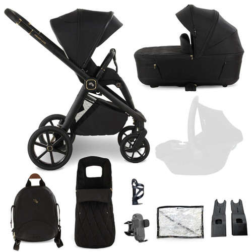 My Babiie MB450 LUXE 2-in-1 Pushchair & Carrycot - Black