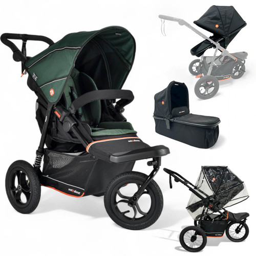 Out N About Nipper V6 Switch Newborn Bundle - Sycamore Green