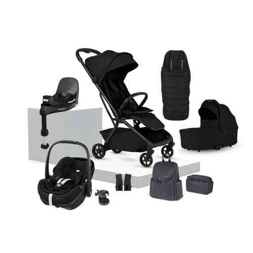 Silver Cross Nia Pebble 360 Pro2 Travel System with Accessories - Onyx