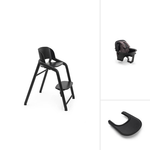 Bugaboo Giraffe Highchair + Baby Set & Tray - Black