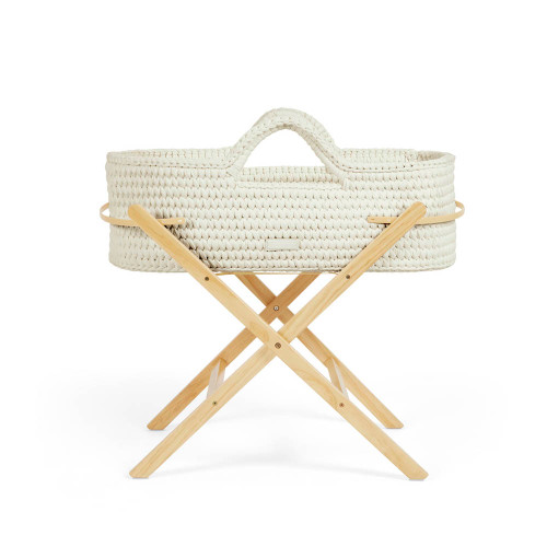 Ickle Bubba Nova Moses Basket & Stand - Cloud/Pine
