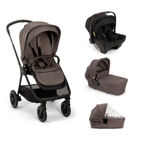 Nuna Triv Next + PIPA Urbn Travel Bundle - Chestnut