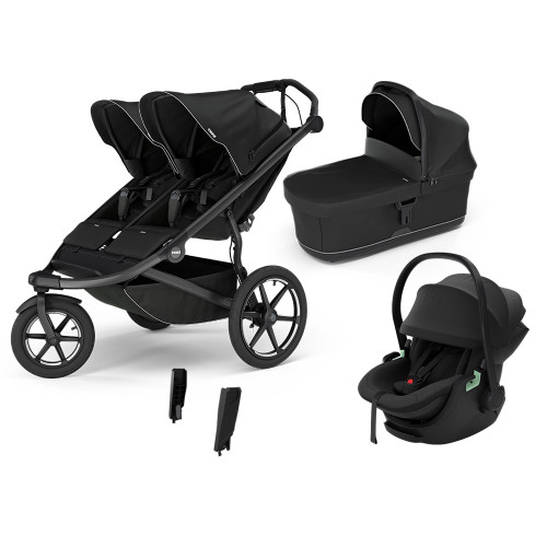 Thule Urban Glide 3 Double Maple Travel System - Black