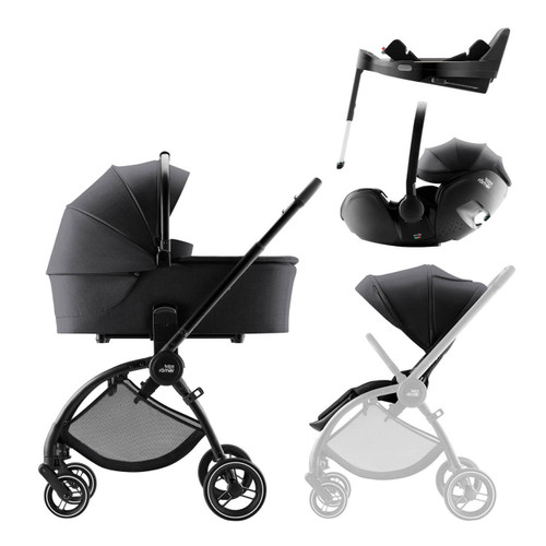 Britax Römer RIO Comfort Plus Travel System - Carbon Black