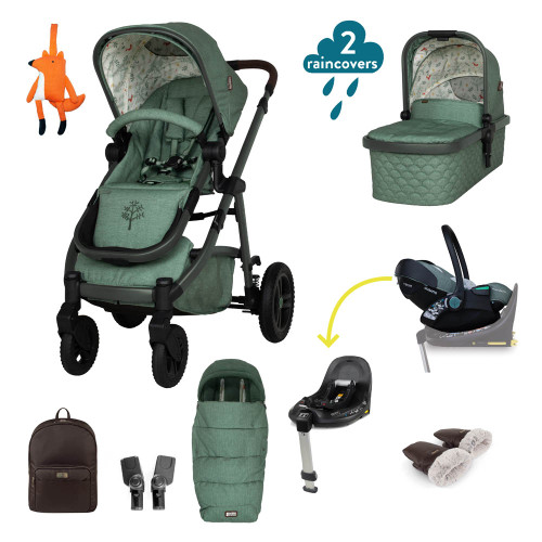 Cosatto Wow 3 Rotate & Recline Bundle - Meadow