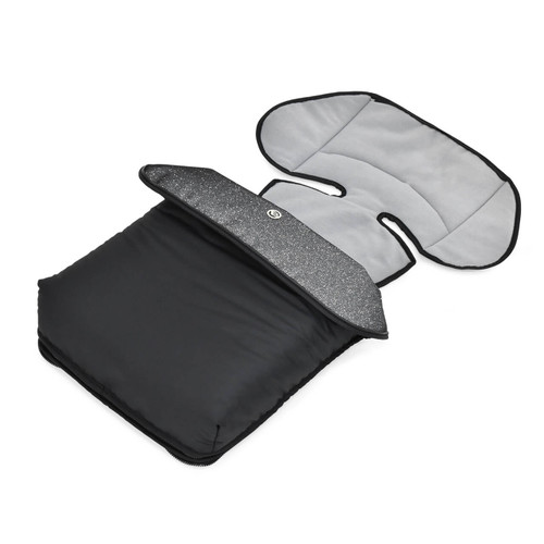 Bebecar Prive Fleece Footmuff - Black Sparkle (692)