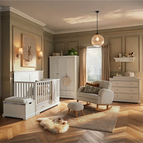 CuddleCo Beaumont Grand 3 Piece Room Set - White