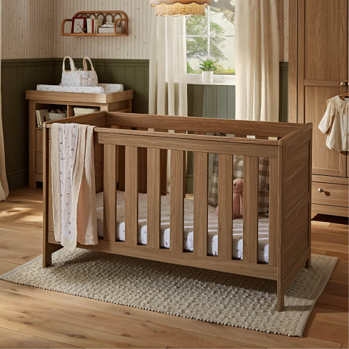 CuddleCo Burford Cot Bed - Oak