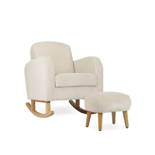 CuddleCo Etta Nursing Chair & Footstool - Sand