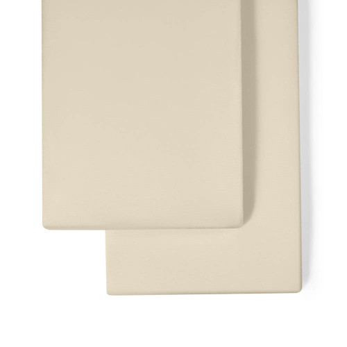 Little Green Sheep Twin Pack Crib Fitted Sheets - Linen