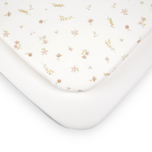 CuddleCo Universal Crib/Co Sleeper Sheets (2 Pack) - Cashmere Meadow