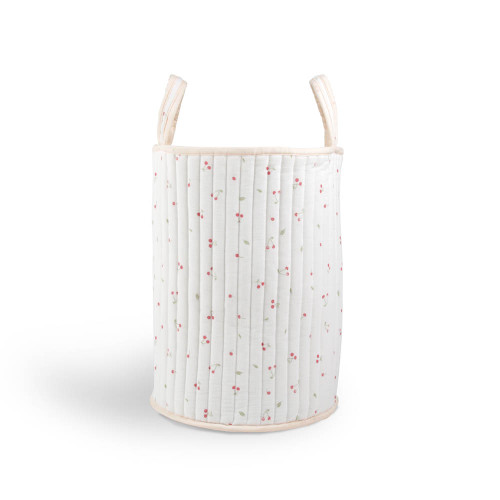 CuddleCo Large Storage Basket - Ditsy Cherry