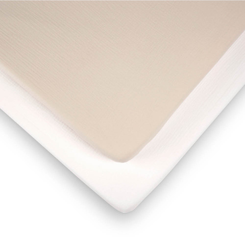 CuddleCo Cot Bed Sheets (2 Pack) - Cashmere Waffle
