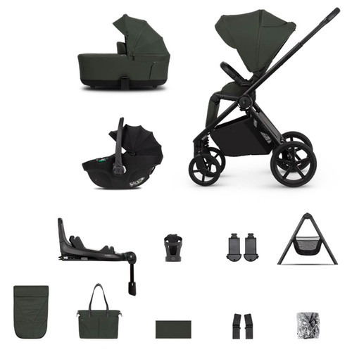 Venicci Claro 2 4-in-1 Plus Travel System (13-Piece Ultimate Bundle) - Forest