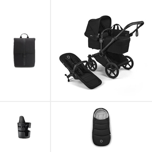 Bugaboo Donkey 6 Single Essential Pushchair Bundle - Heritage Black