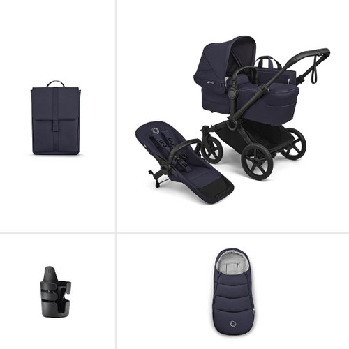 Bugaboo Donkey 6 Single Essential Pushchair Bundle - Deep Indigo