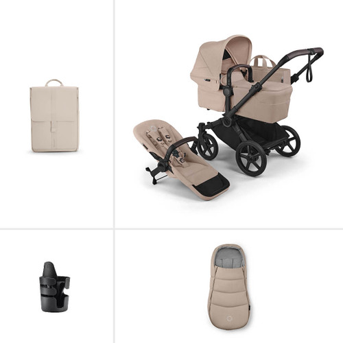 Bugaboo Donkey 6 Single Essential Pushchair Bundle - Desert Taupe